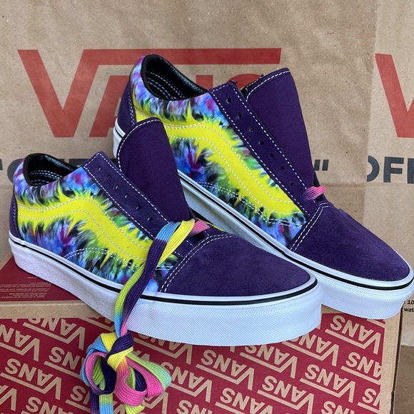 Vans Old Skool Tie Dye Mysterioso/True White Men’s sneakers - Picture 5 of 16